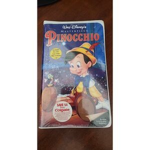 SEALED Pinocchio Disney VHS Walt Disney Masterpiece Collection